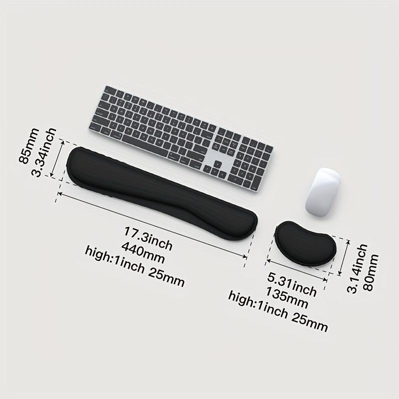 Keyboard Support Wrist Pad Set for School Office and Home