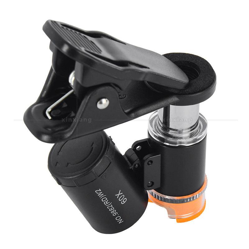 Portable Mini 60x Magnifying Glass for Phone Clip