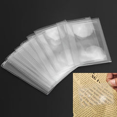 10pcs 3X Magnifying Glass Portable for Reading & Elderly Assistance