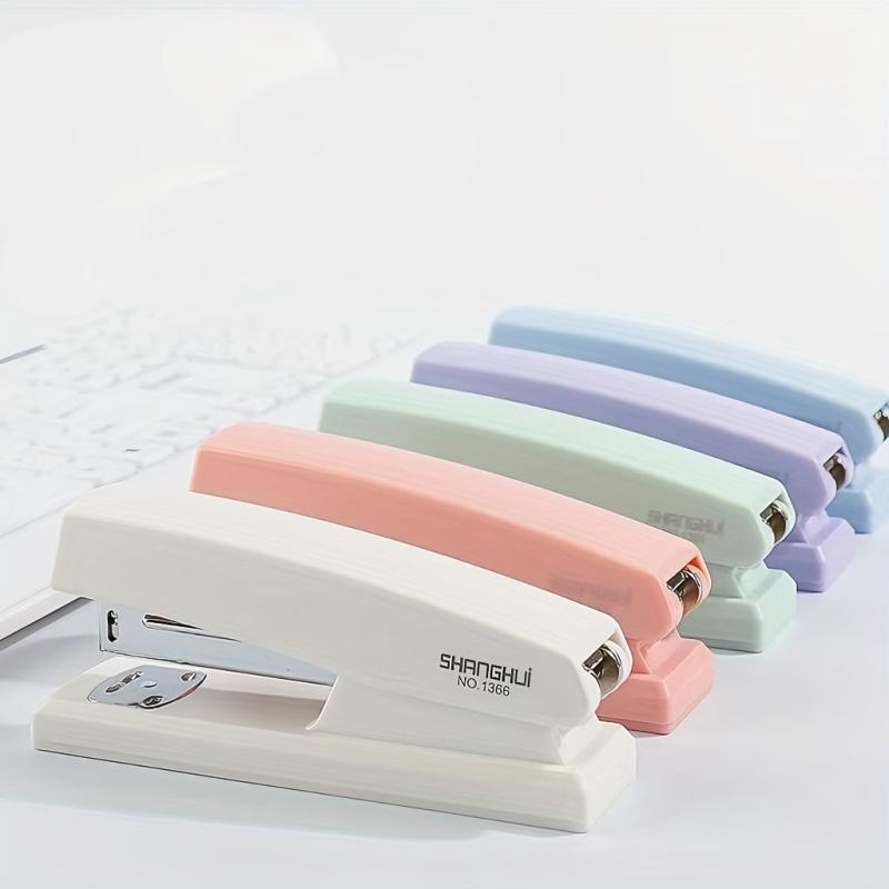 Labor Saving Stapler for School and Office Pink Green Purple
