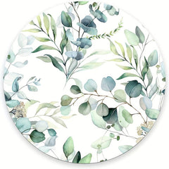 Round Grass Leaves Mouse Mat Non Slip Rubber Gaming Mouse Pads