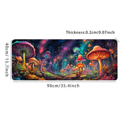 Large Mushroom Gaming Mouse Pad - Non Slip Computer Mat