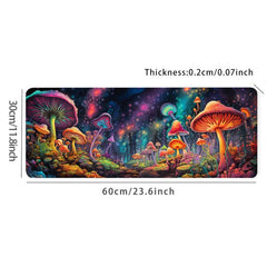 Large Mushroom Gaming Mouse Pad - Non Slip Computer Mat