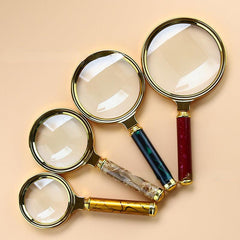Flower Handle S Series Reading Magnifying Glass Handheld Portable Magnifying Gla