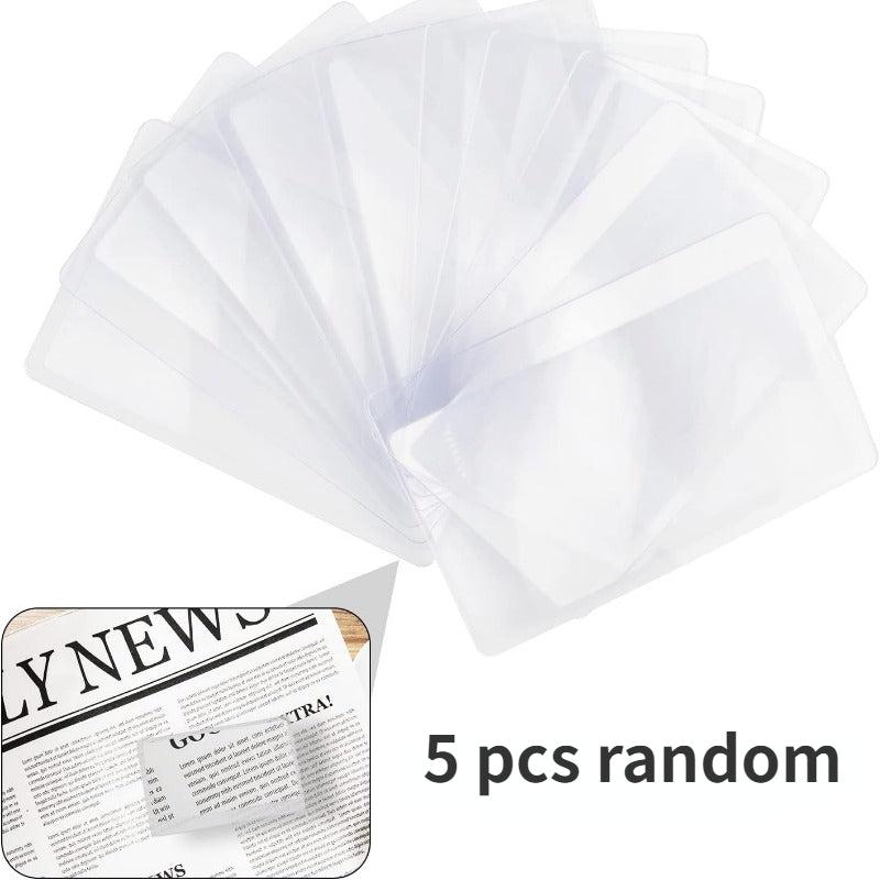 Portable 3X Magnifying Glass Credit Card Size Pocket Magnifier