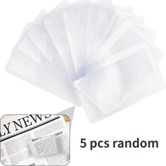 Portable 3X Magnifying Glass Credit Card Size Pocket Magnifier