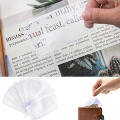 Portable 3X Magnifying Glass Credit Card Size Pocket Magnifier