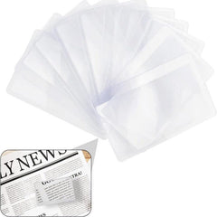 Portable 3X Magnifying Glass Credit Card Size Pocket Magnifier