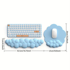 Ergonomic Cloud Wrist Rest Mousepad with Gel Memory Foam