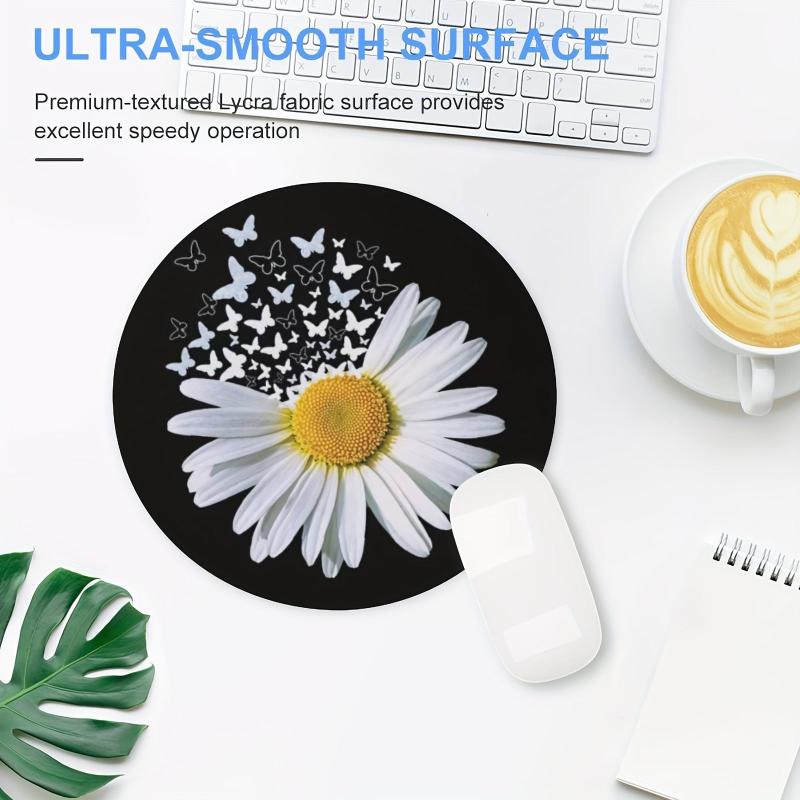 Daisy Gaming Mouse Pad - Non slip Rubber Base - Waterproof Mouse Pad