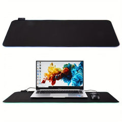 XL RGB Gaming Mouse Pad Soft LED Desk Mat Anti Slip Rubber Base