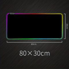 XL RGB Gaming Mouse Pad Soft LED Desk Mat Anti Slip Rubber Base
