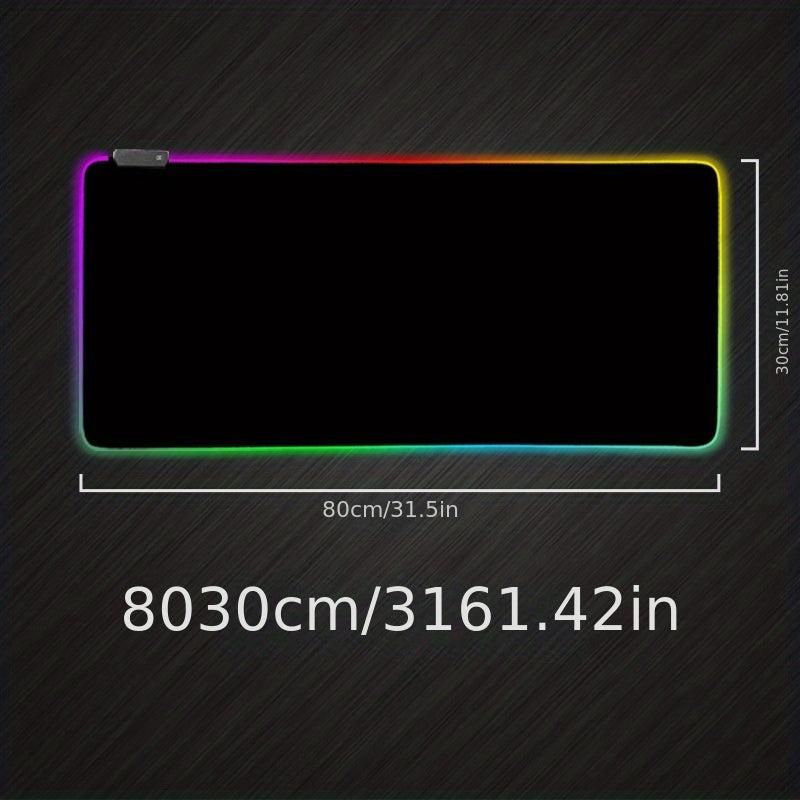XL RGB Gaming Mouse Pad Soft LED Desk Mat Anti Slip Rubber Base