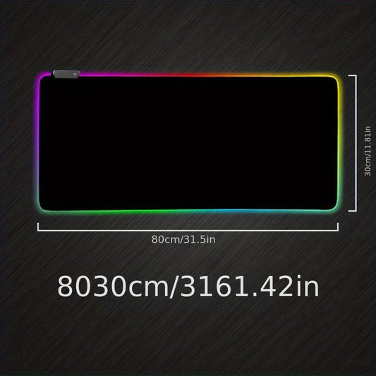 XL RGB Gaming Mouse Pad Soft LED Desk Mat Anti Slip Rubber Base
