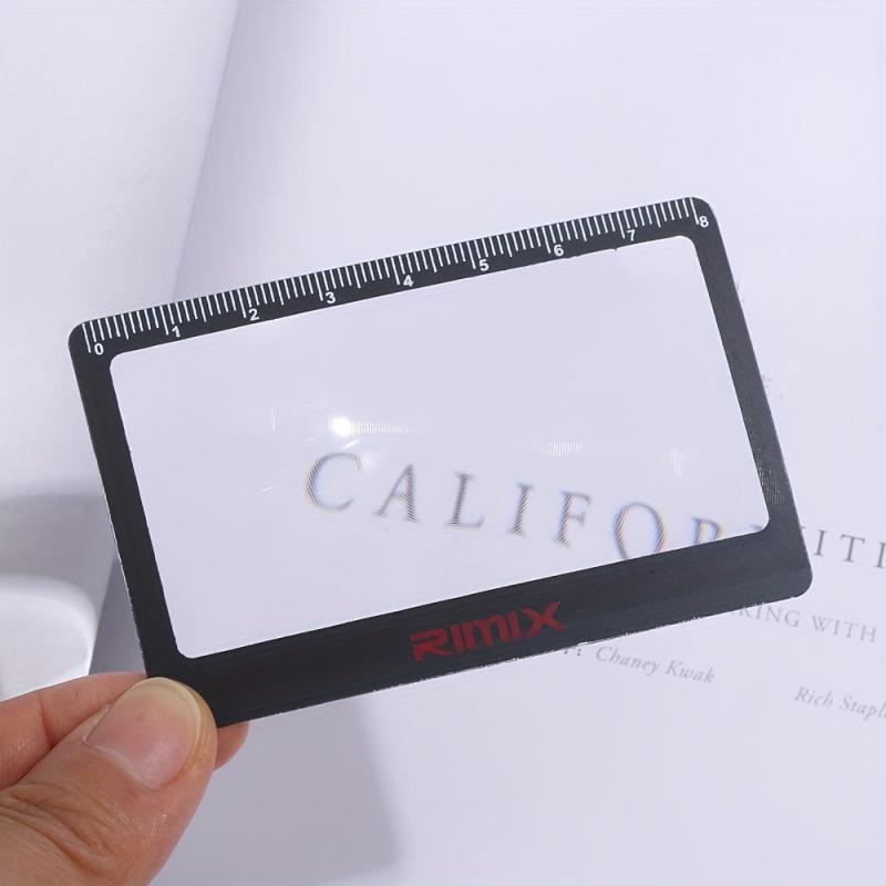 Credit Card Size Magnifier 8.5x Magnification Fresnel Lens