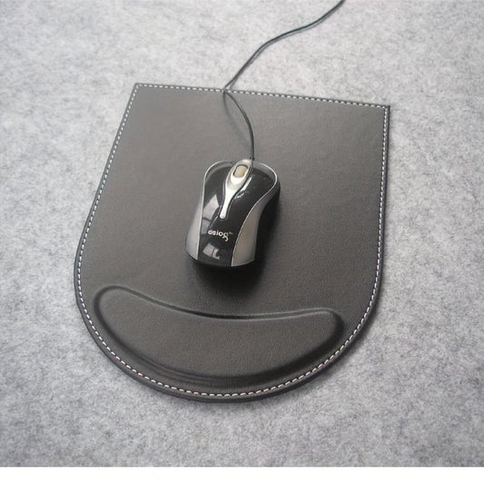 PU Leather Mouse Pad Non Slip Mouse Wrist Pad