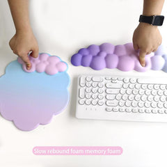 Ergonomic Memory Foam Mouse Pad Wrist Support with Coasters