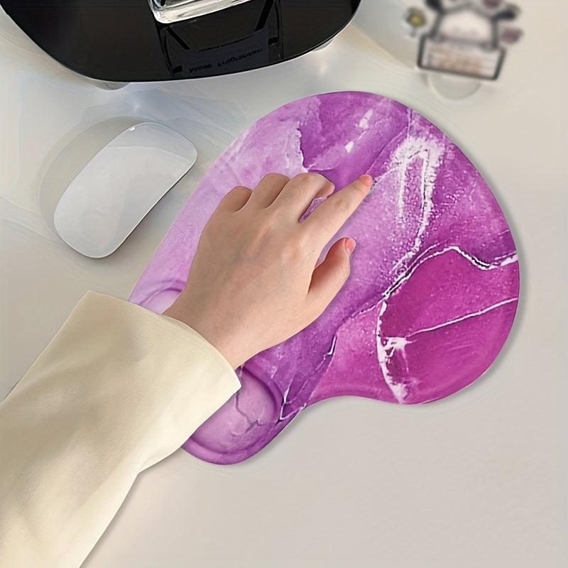 Purple Marble Mouse Wrist Pad for Office Mouse Pad