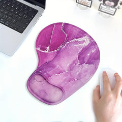 Purple Marble Mouse Wrist Pad for Office Mouse Pad