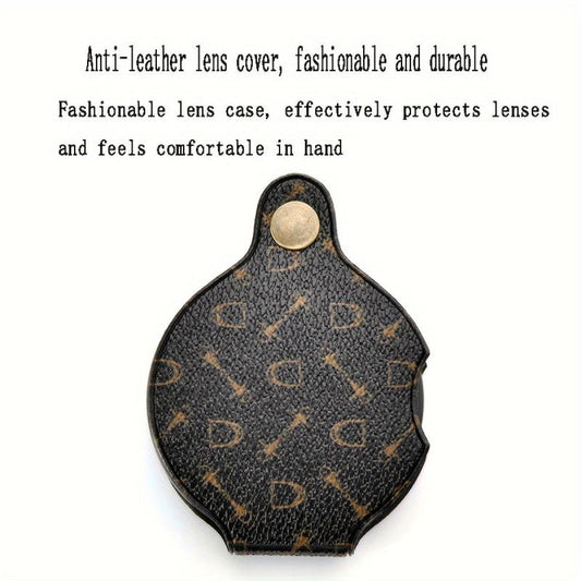 15x High Magnification Portable Leather Case Magnifying Glass