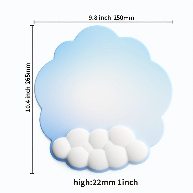 Gradient Cloud Wristrest Guard Mouse Pad