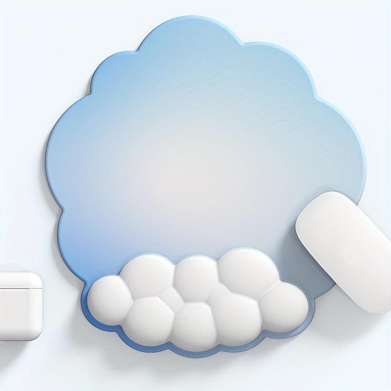 Gradient Cloud Wristrest Guard Mouse Pad