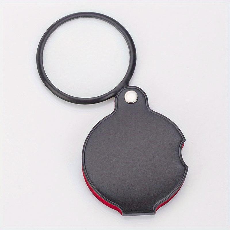 50mm Mini Leather Magnifying Glass for Easy Reading