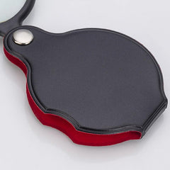 50mm Mini Leather Magnifying Glass for Easy Reading