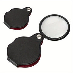 50mm Mini Leather Magnifying Glass for Easy Reading