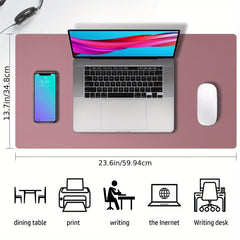 Leather Desk Pad Protector Mouse Pad Office Desk Mat Non Slip Waterproof