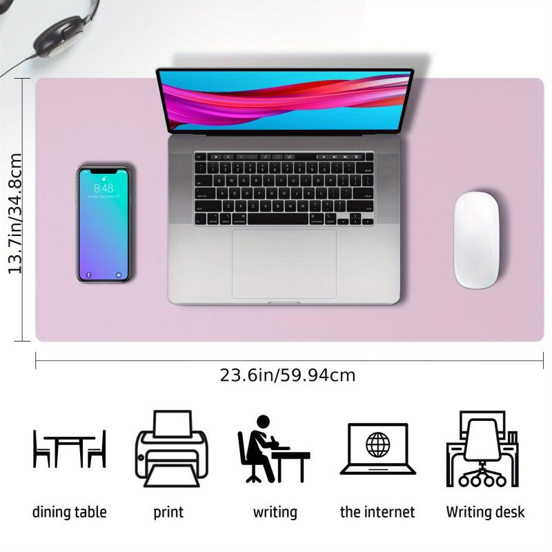 Leather Desk Pad Protector Mouse Pad Office Desk Mat Non Slip Waterproof