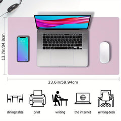 Leather Desk Pad Protector Mouse Pad Office Desk Mat Non Slip Waterproof