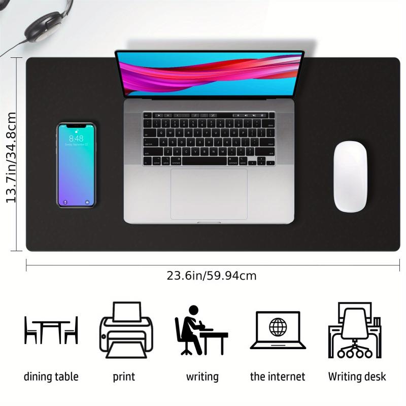 Leather Desk Pad Protector Mouse Pad Office Desk Mat Non Slip Waterproof