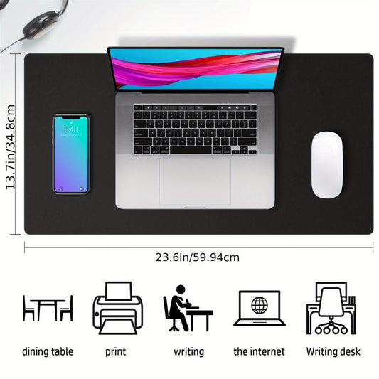 Leather Desk Pad Protector Mouse Pad Office Desk Mat Non Slip Waterproof