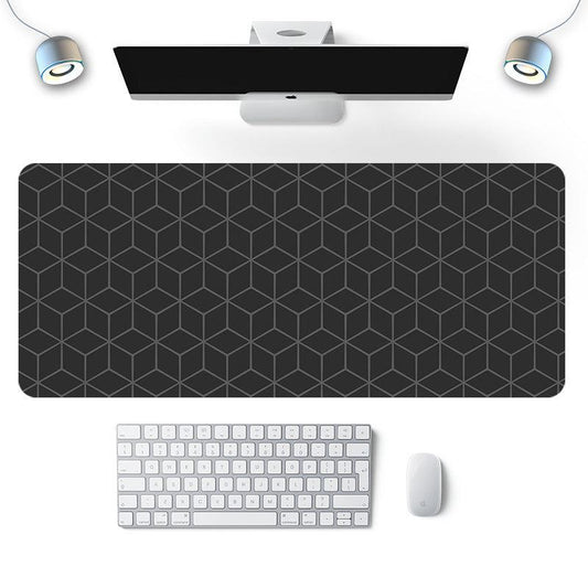 Extra Large Geometric Desk Mat - Wear Resistant & Heat Insulation