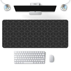 Extra Large Geometric Desk Mat - Wear Resistant & Heat Insulation