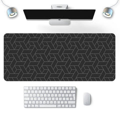 Extra Large Geometric Desk Mat - Wear Resistant & Heat Insulation