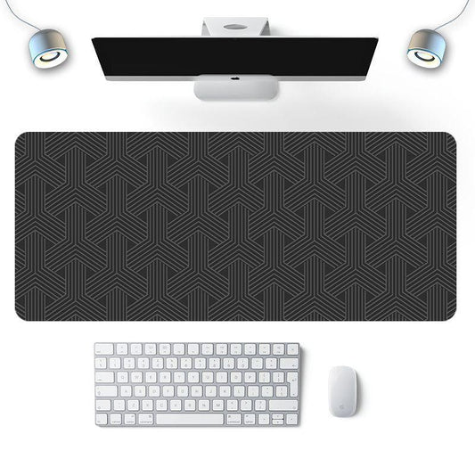 Extra Large Geometric Desk Mat - Wear Resistant & Heat Insulation
