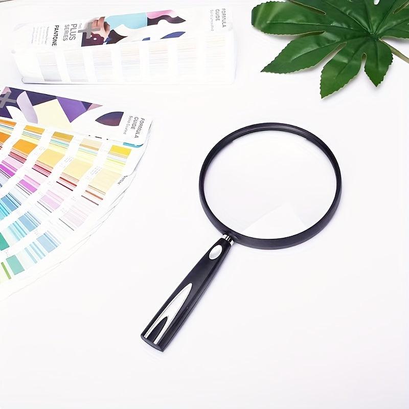 Large Diameter Magnifying Glass 13 Page Magnifier Handheld Light
