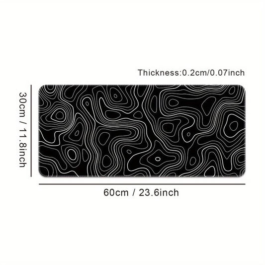Abstract Line Large Gaming Mouse Pad Thickened Desktop Mat Non Slip Washable
