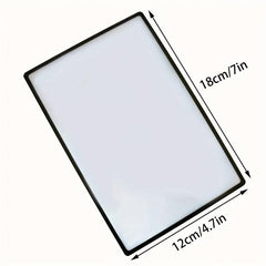 Large Thin PVC Magnifying Glass for Elderly and Students