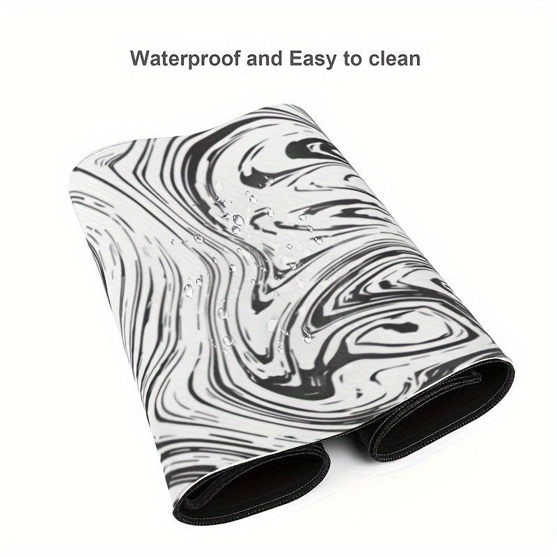 Large Mouse Pad Desk Pad Extended Non Slip Rubber Base Stitched Edges