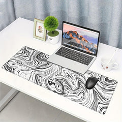 Large Mouse Pad Desk Pad Extended Non Slip Rubber Base Stitched Edges