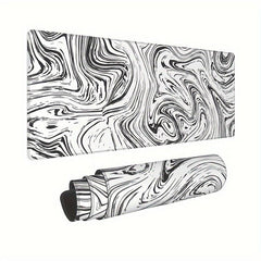Large Mouse Pad Desk Pad Extended Non Slip Rubber Base Stitched Edges