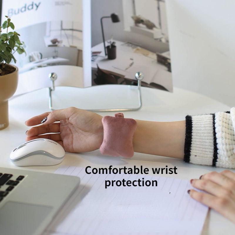 1pc Mouse Pad Wrist Protector Small Pillow Office Typing Hand Pad