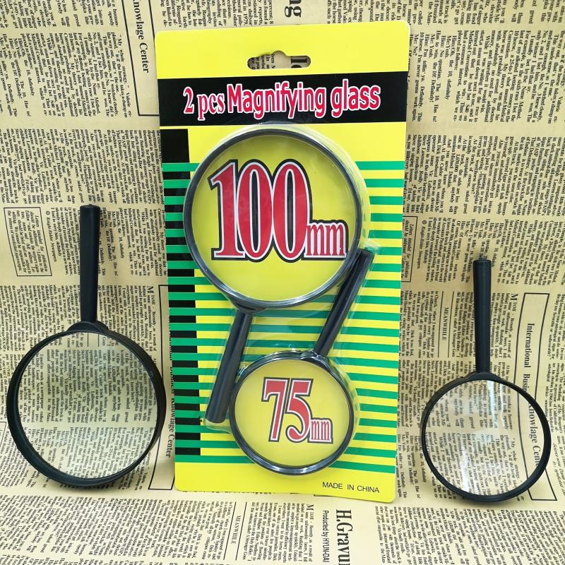 2pcs Magnifying Glass Handheld Reading Magnifier For Seniors