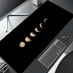 Moon Cat Gaming Mousepad Keyboard Pad