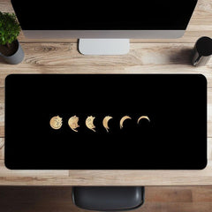 Moon Cat Gaming Mousepad Keyboard Pad