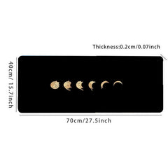Moon Cat Gaming Mousepad Keyboard Pad