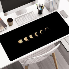 Moon Cat Gaming Mousepad Keyboard Pad
